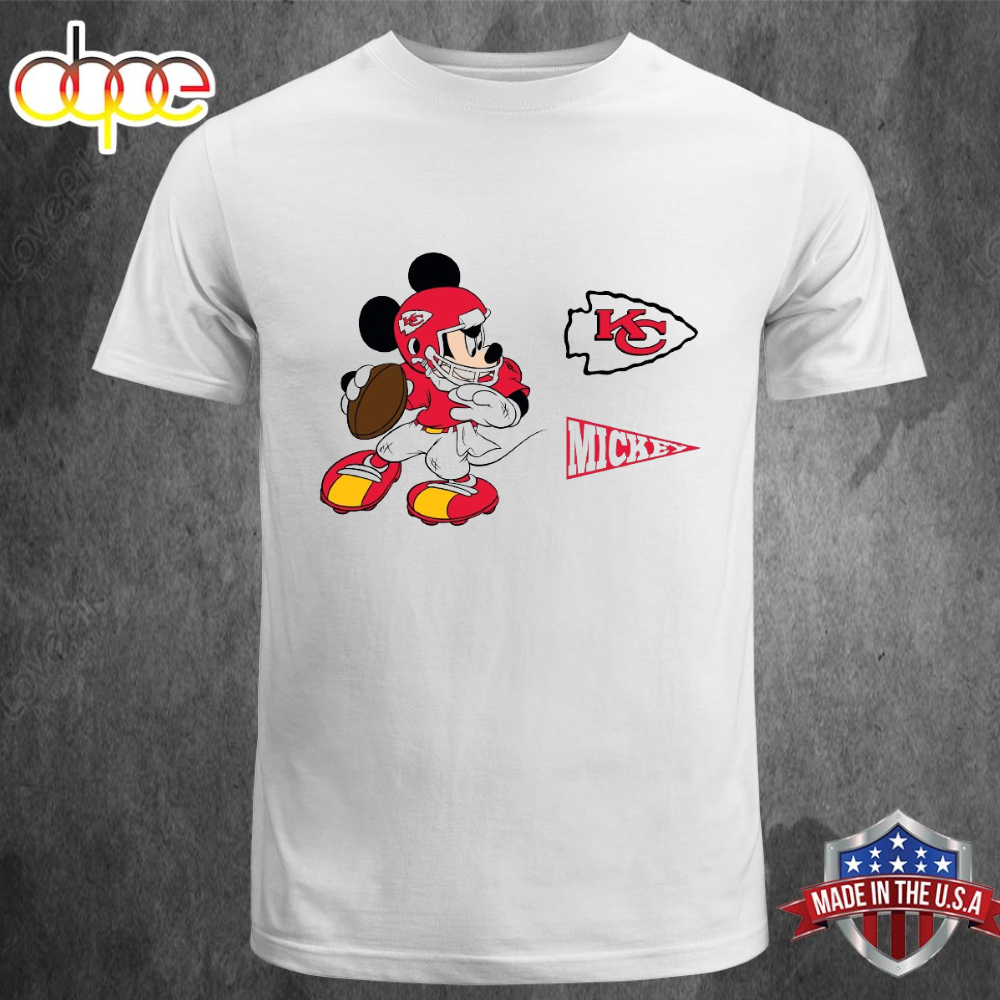 Kansas City Chiefs Mickey Mouse 2024 Officially Licensed NFL Unisex T Shirt
