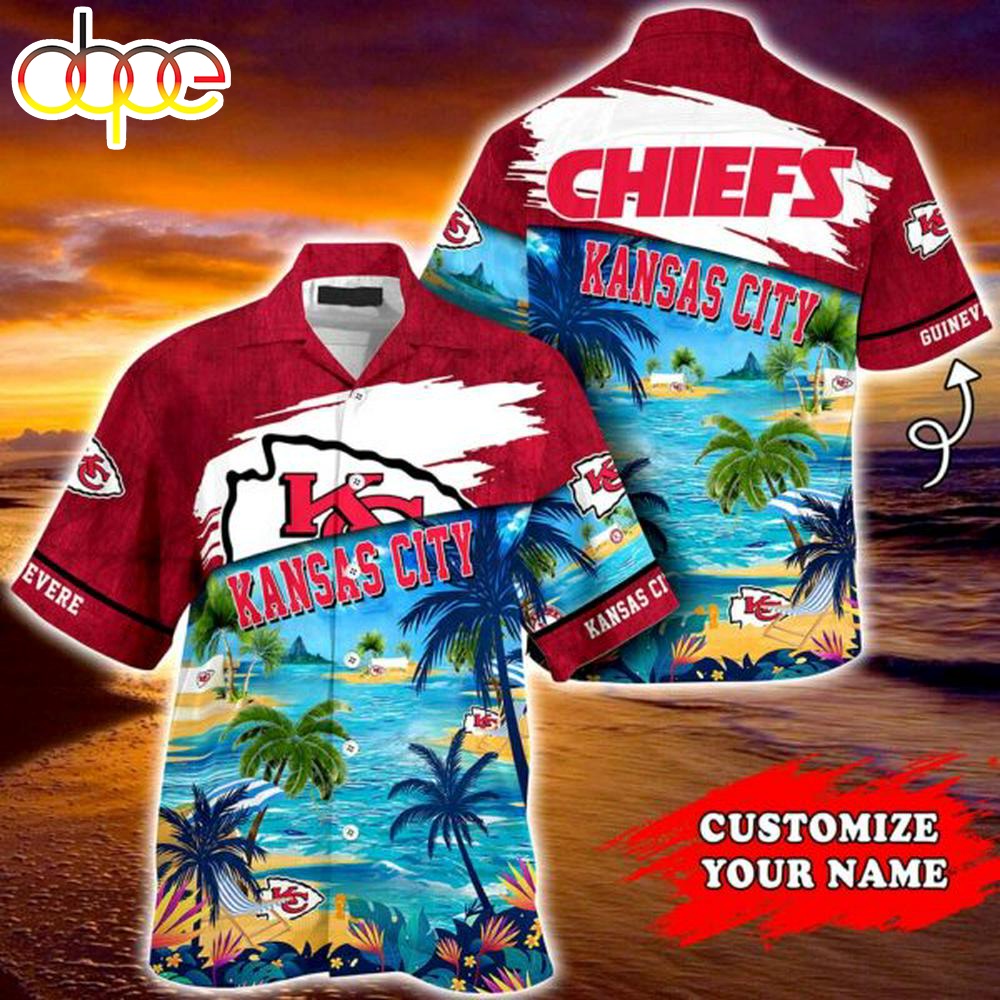 Kansas City Chiefs NFL Personalized Hawaiian Shirt Tee