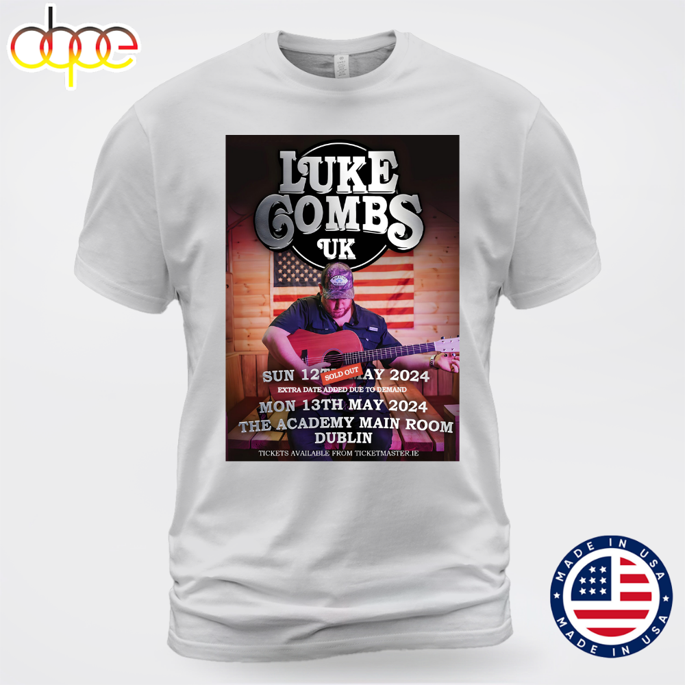 LUKE COMBS UK Getting Old 2024 World Tour Unisex T Shirt