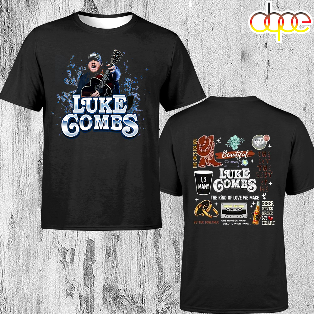 Luke Combs 2024 Tour Growing Up And Getting Old Unisex T Shirt
