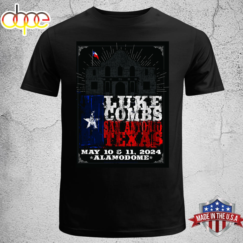 Luke Combs San Antonio TX May 11 2024 T Shirt Tee