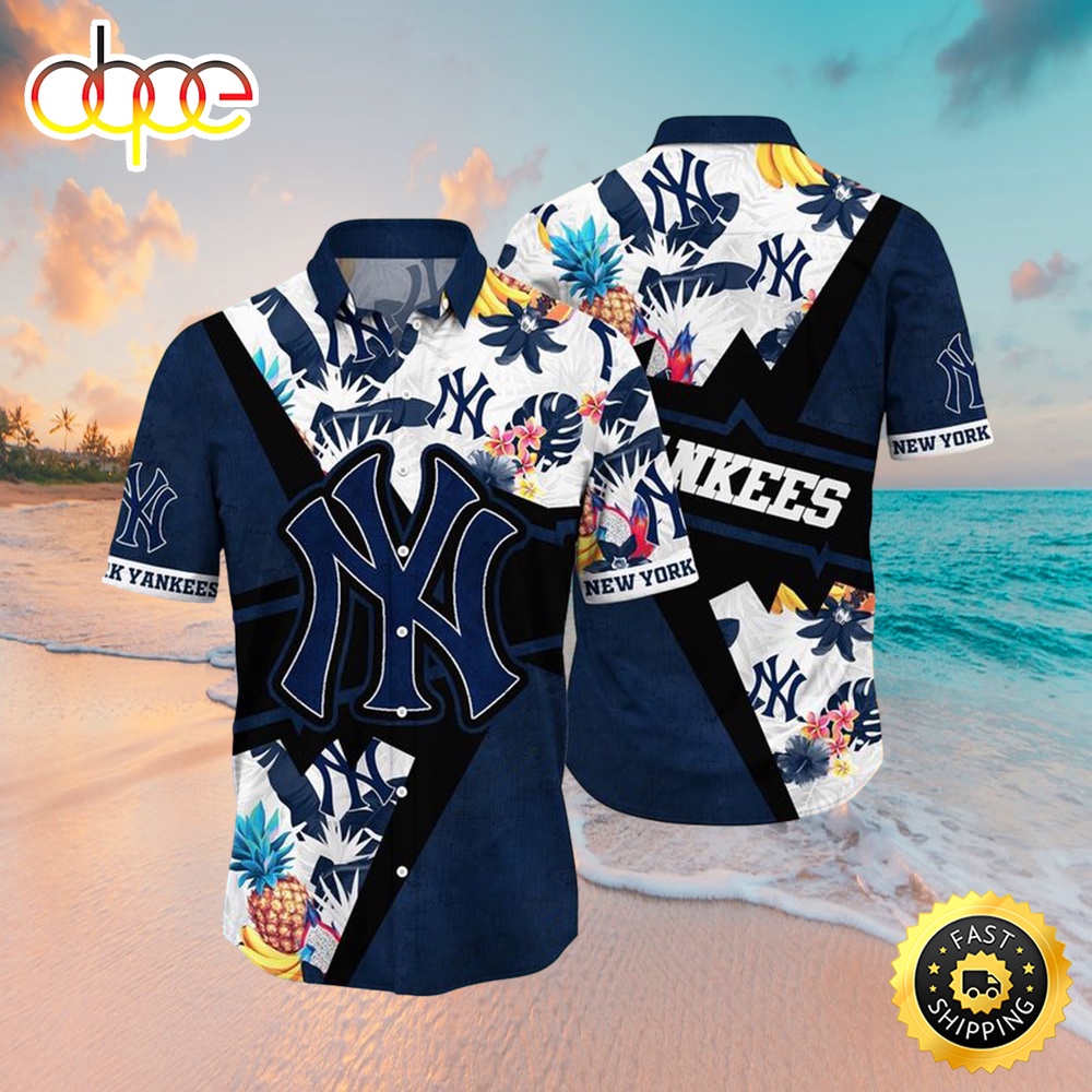 MLB New York Yankees Flower Swing Into Sunset Hawaiian Shirt