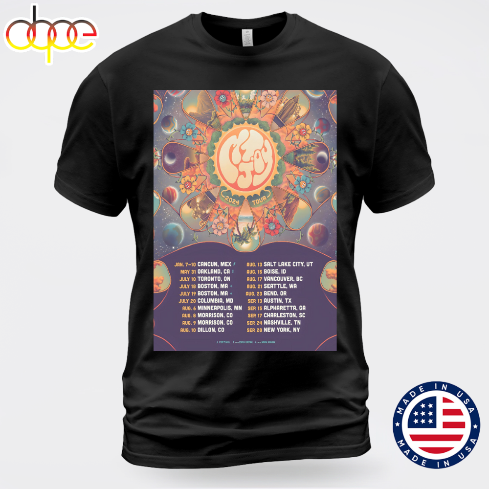 MT JOY Band 2024 North American Tour T Shirt Unisex