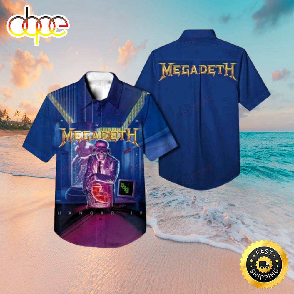 Megadeth Band Rust In Peace Hawaiian Shirt