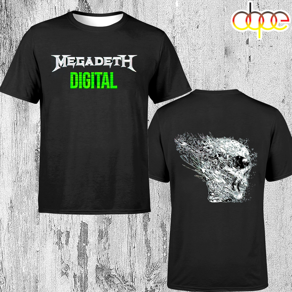 Megadeth Digital Music 2024 Skull Unisex T Shirt