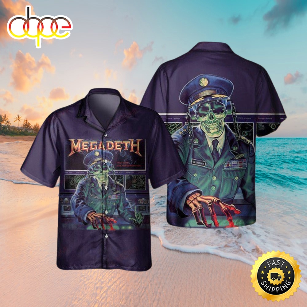 Megadeth Holy Wars The Punishment Due Music Hawaiian Shirt