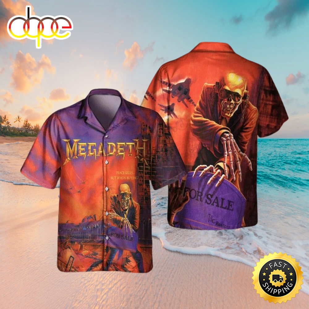 Megadeth Peace Sells But Whos Buying 1986 Music Hawaiian Shirt