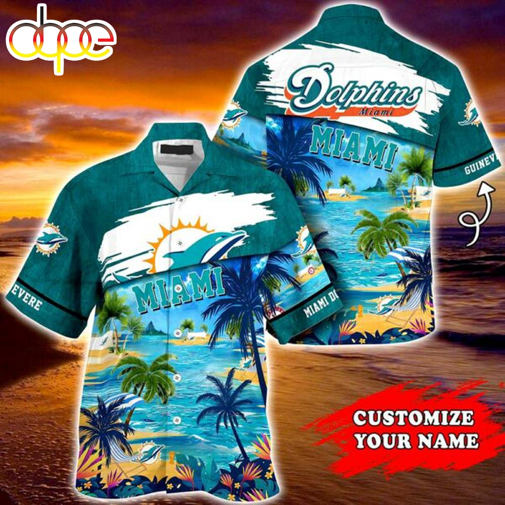 Miami Dolphins NFL Personalized Hawaiian Shirt T Shirt