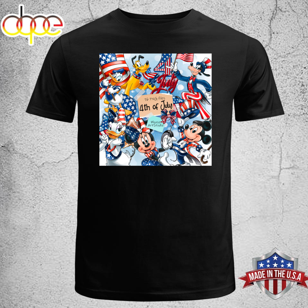 Mickey Mouse July 4th American Independence Day T Shirt