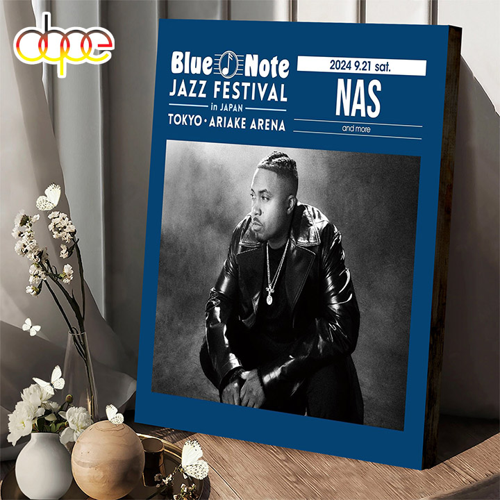 Nas Blue Note Jazz Festival In Japan 2024 Poster Canvas