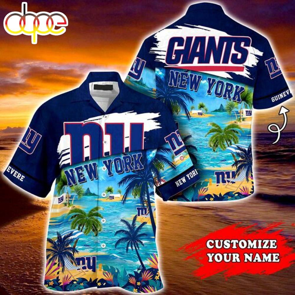 New York Giants NFL Personalized Hawaiian Shirt T Shirt