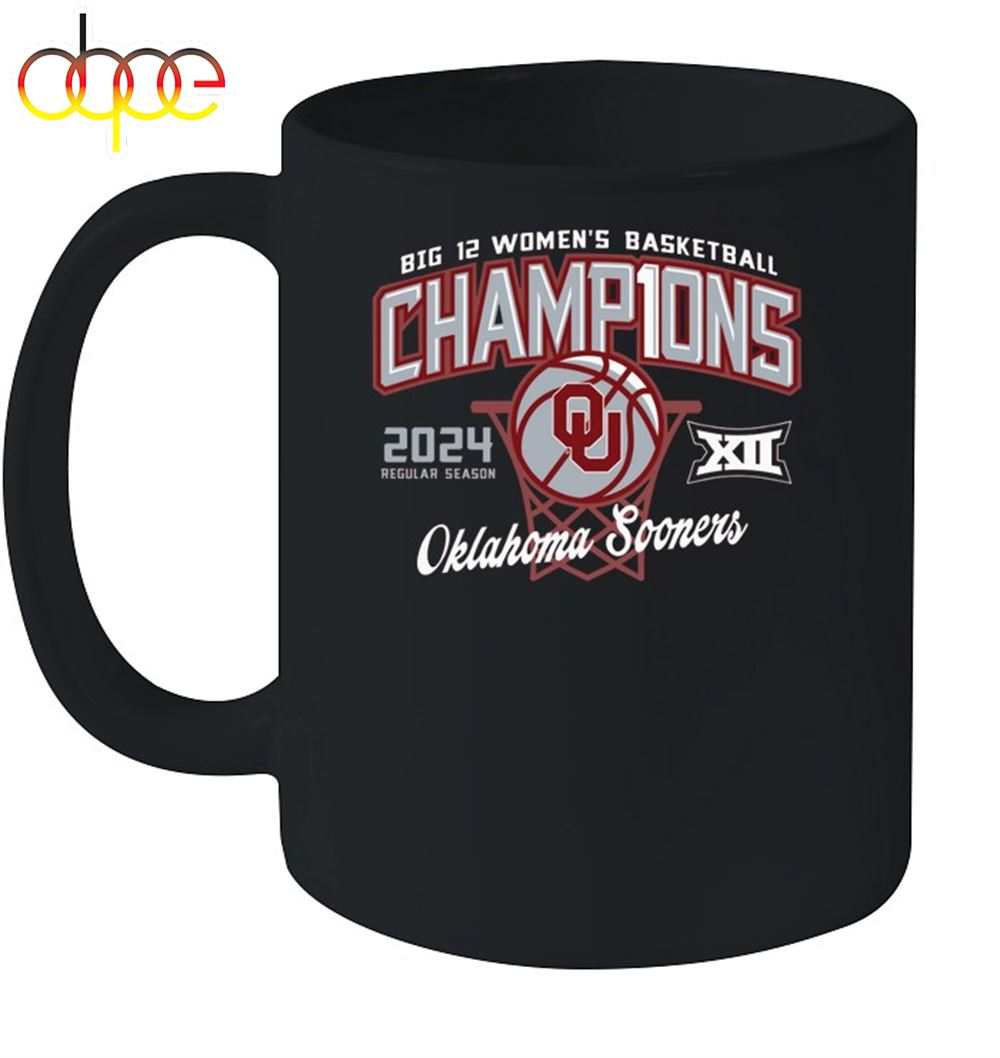 Oklahoma Sooners Big 12 Womens Basketball Regular Season Champions 2024 Mug