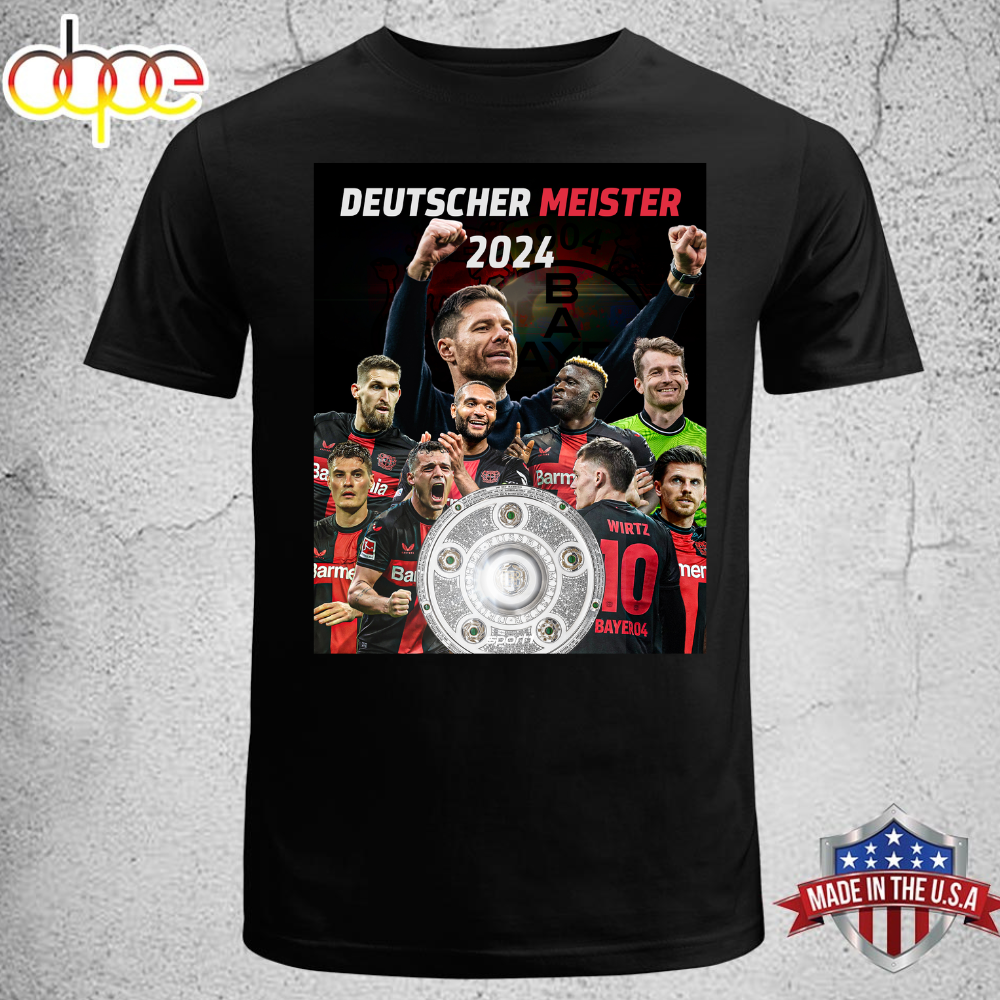 Original Bundesliga Deutscher Meister Bayer 04 Leverkusen Unisex T Shirt