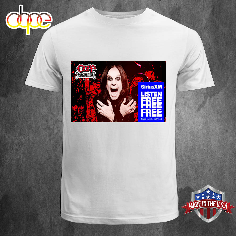 Ozzy Osbourne Listen Free Event Music 2024 Unisex T Shirt