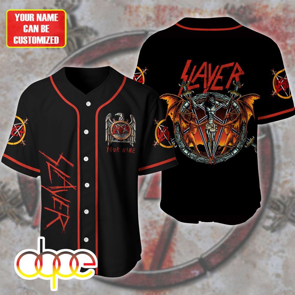 Personalized Name Slayer 3D Baseball Jersey Shirt