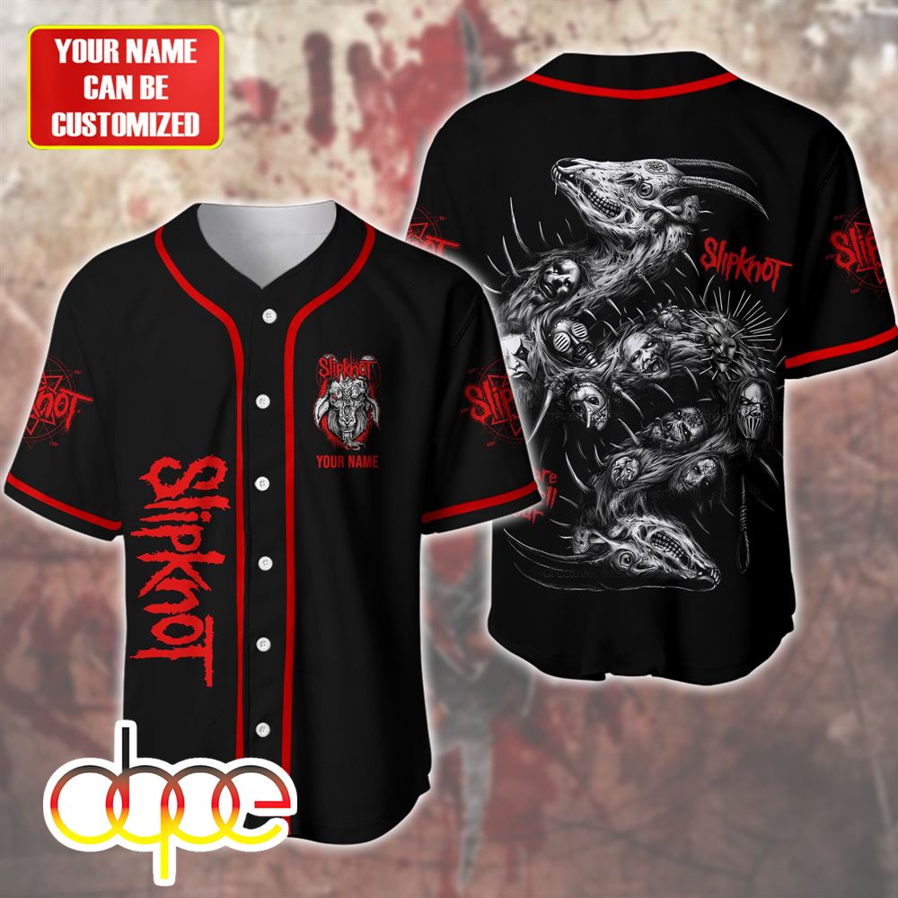 Personalized Name Slipknot S2 Baseball Jersey Shirt