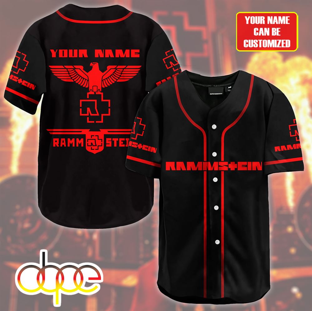 Personalized Rammstein 3D Music Baseball Shirt