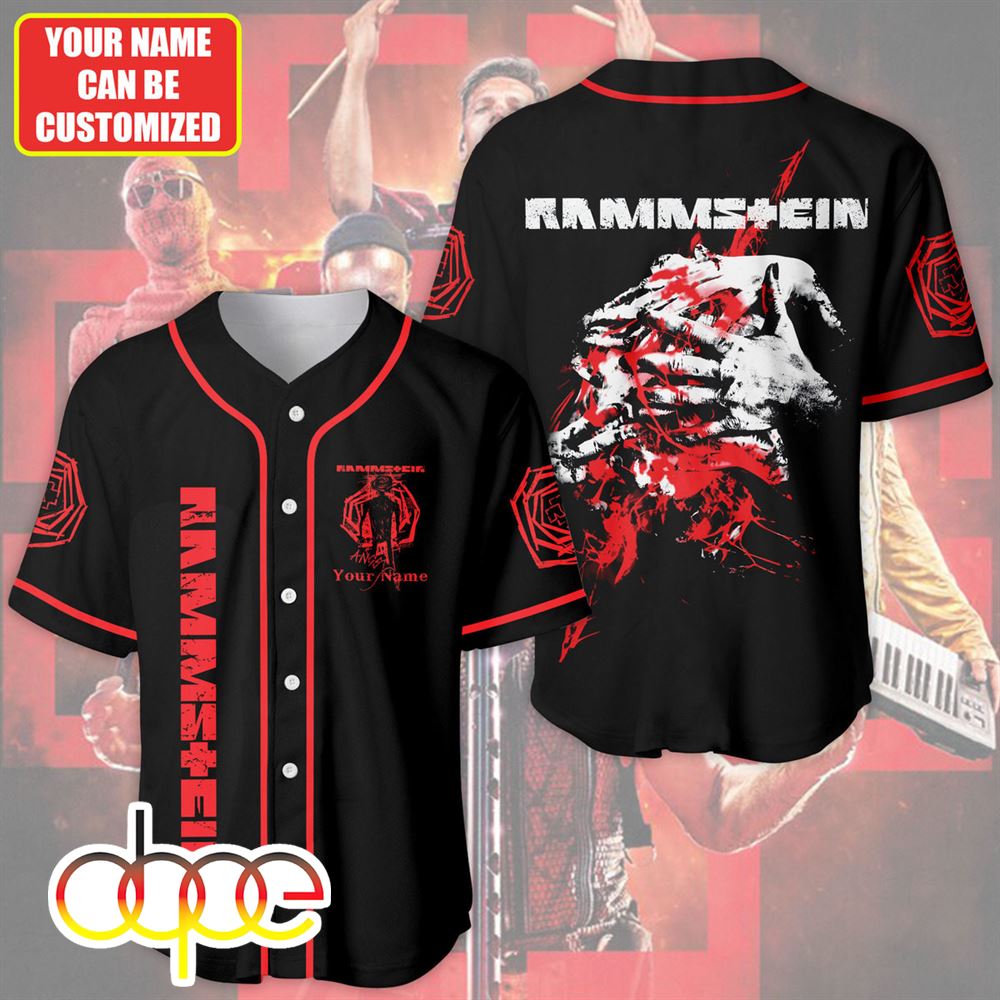 Personalized Rammstein Angst Baseball Jersey Shirt