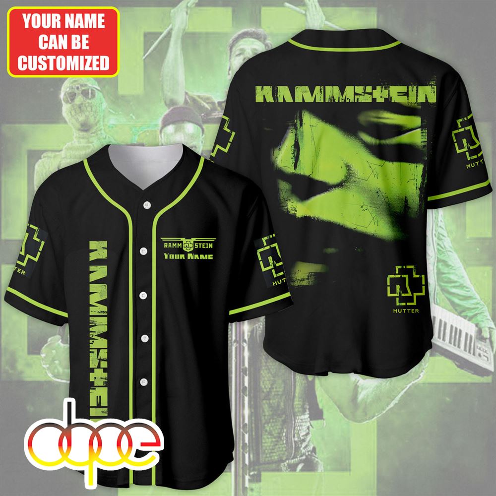 Personalized Rammstein Mutter Baseball Jersey Shirt