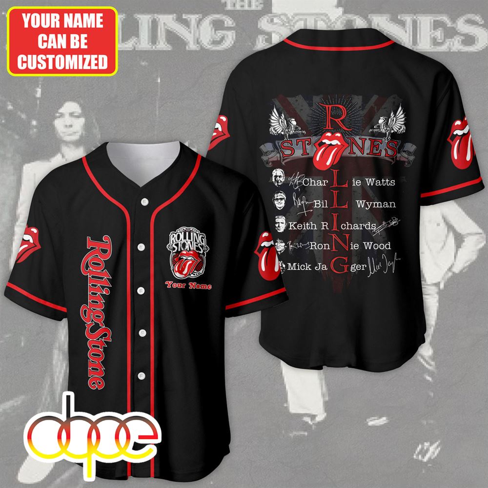 Personalized Rolling Stones S1 Baseball Jersey Shirt