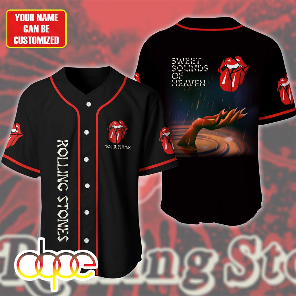 Personalized Rolling Stones Sweat Sounds Of Heaven Baseball Jersey Shirt