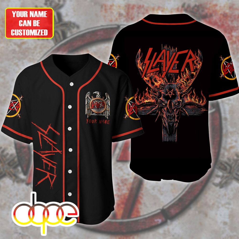 Personalized Slayer 2024 Baseball Jersey Shirt