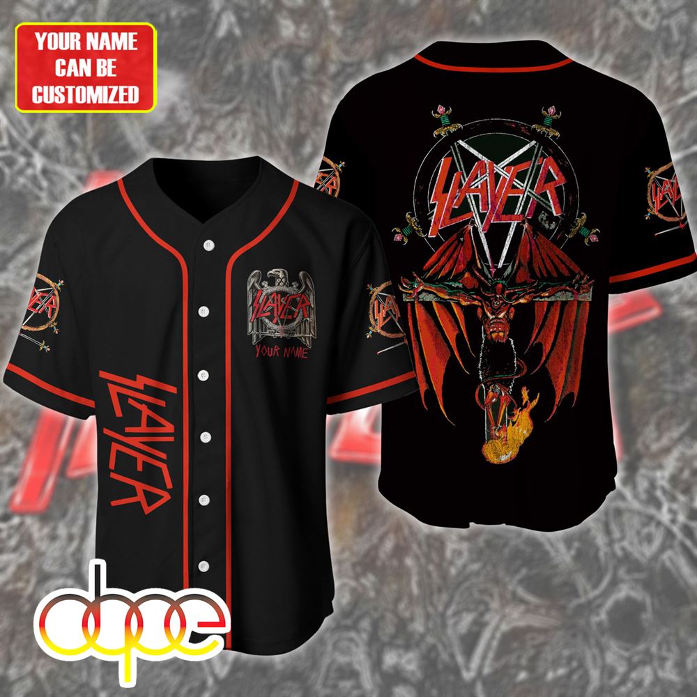 Personalized Slayer 3D Baseball Jersey Shirt