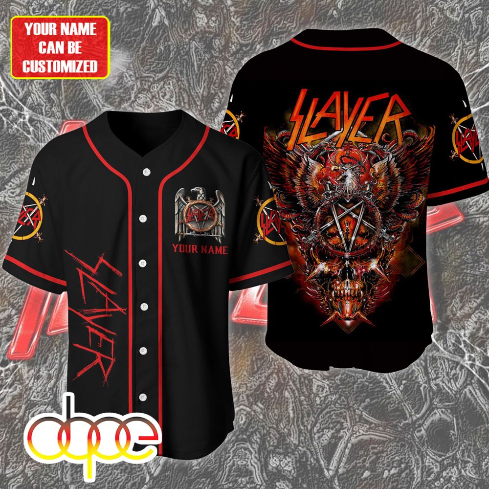 Personalized Slayer Baseball Jersey Shirt