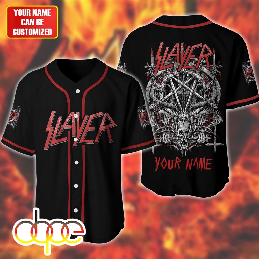 Personalized Slayer Music Baseball Jersey Shirt