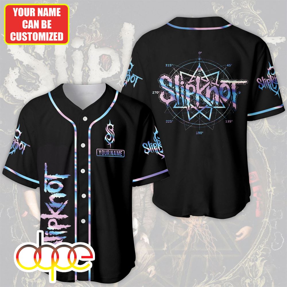 Personalized Slipknot Neon Baseball Jersey Shirt
