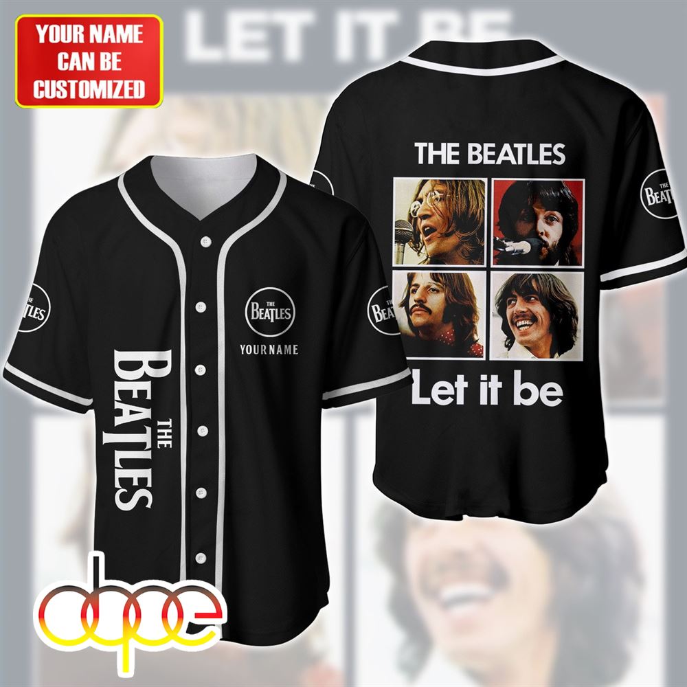 Personalized The Beatles Let It Be Baseball Jersey Shirt
