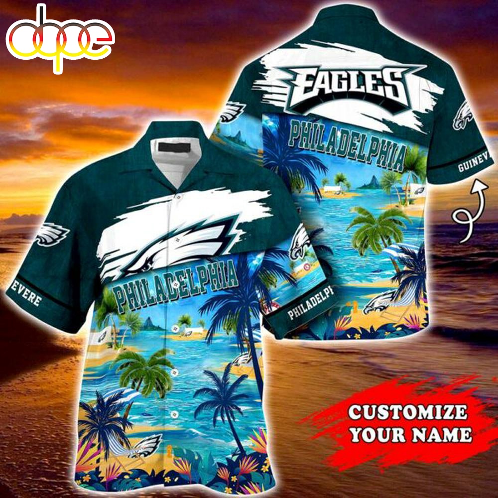 Philadelphia Eagles NFL Personalized Hawaiian Shirt Tshirt