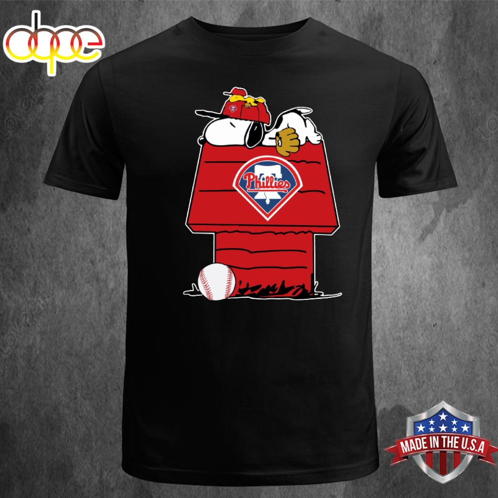 Philadelphia Phillies Snoopy Brown Philadelphia Unisex T Shirt