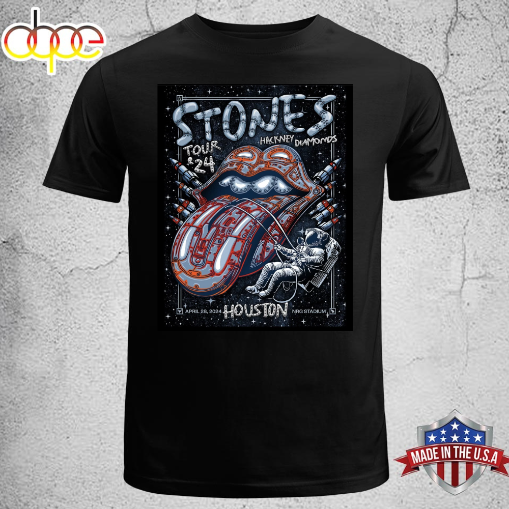 Rolling Stones 2024 Hackney Diamonds Tour Unisex T Shirt Tee