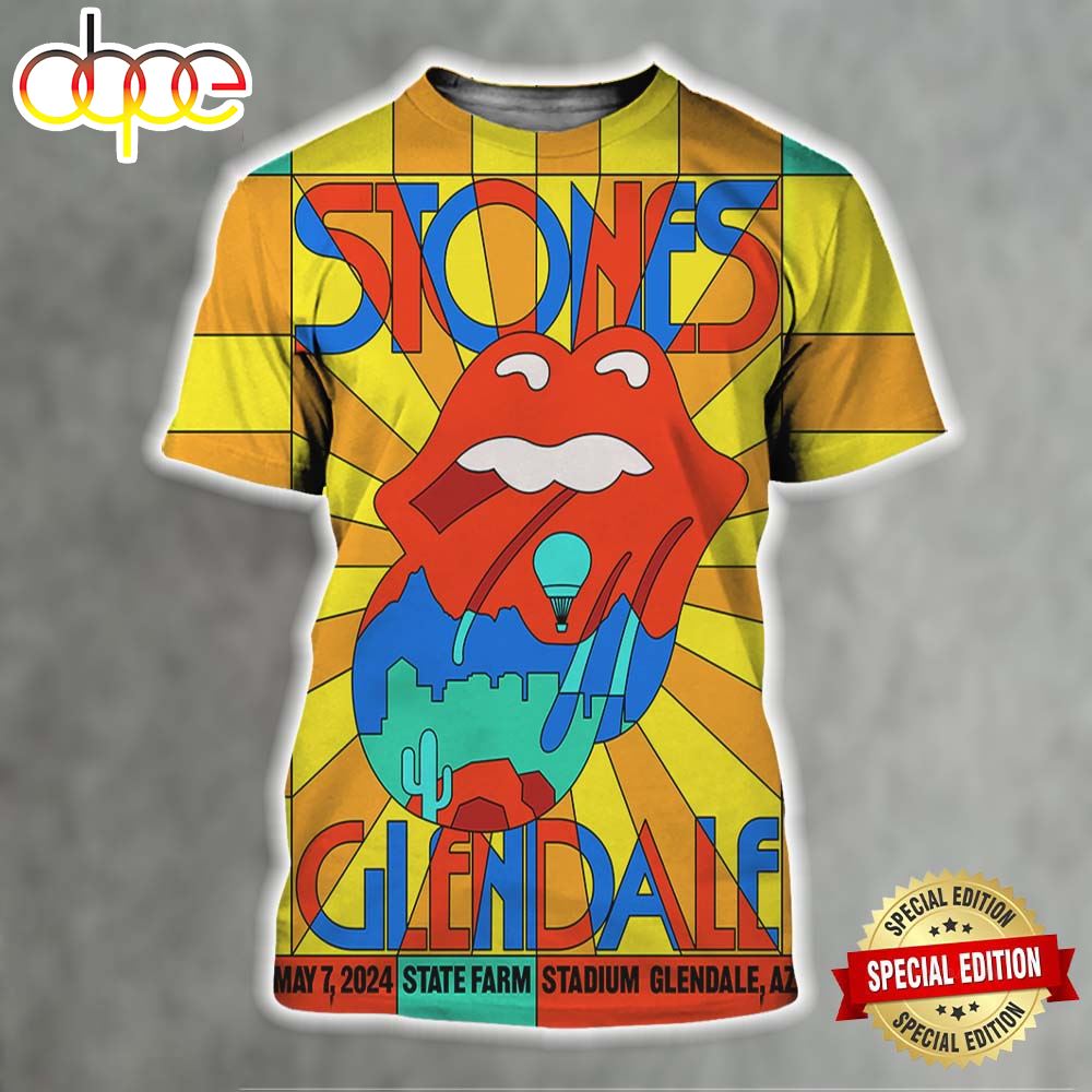 Rolling Stones Hackney Diamonds Tour Glendale AZ 2024 On May 7 At State Farm All Over Print