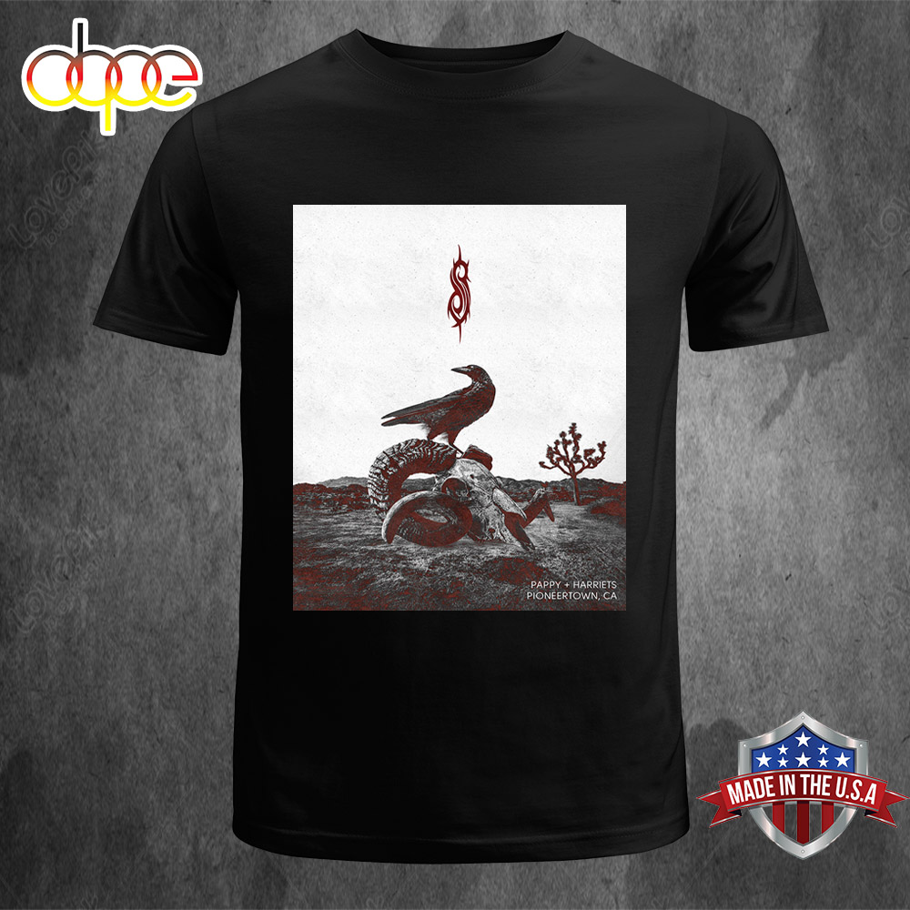 Slipknot Tour 2024 A Crow With Goat Skull Unisex T-shirt – Musicdope80s.com