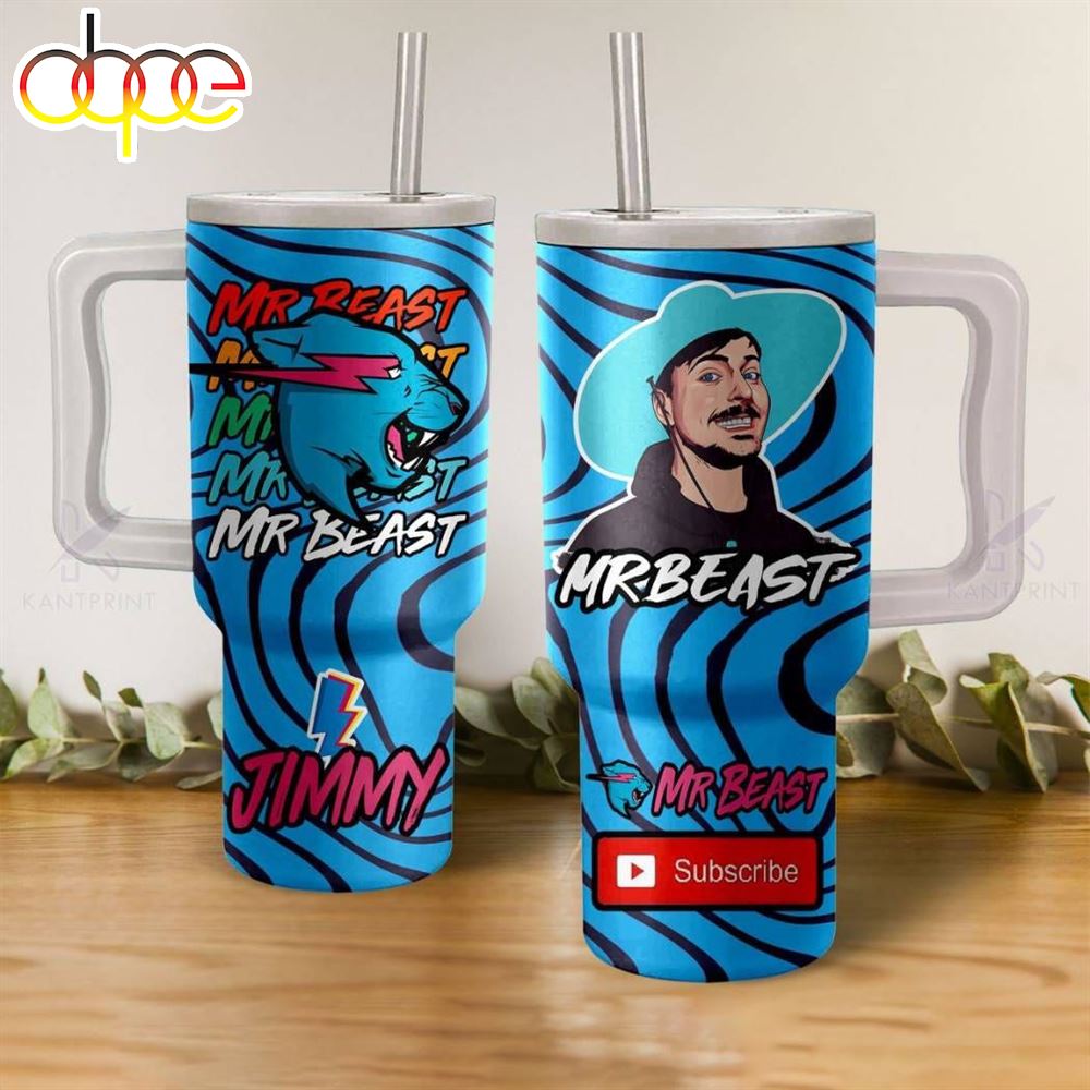 Stay Hydrated And Support Mr Beast With The Jimmy 40oz Tumbler