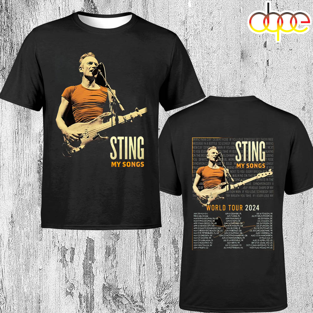 Sting My Song World Tour 2024 Unisex T Shirt