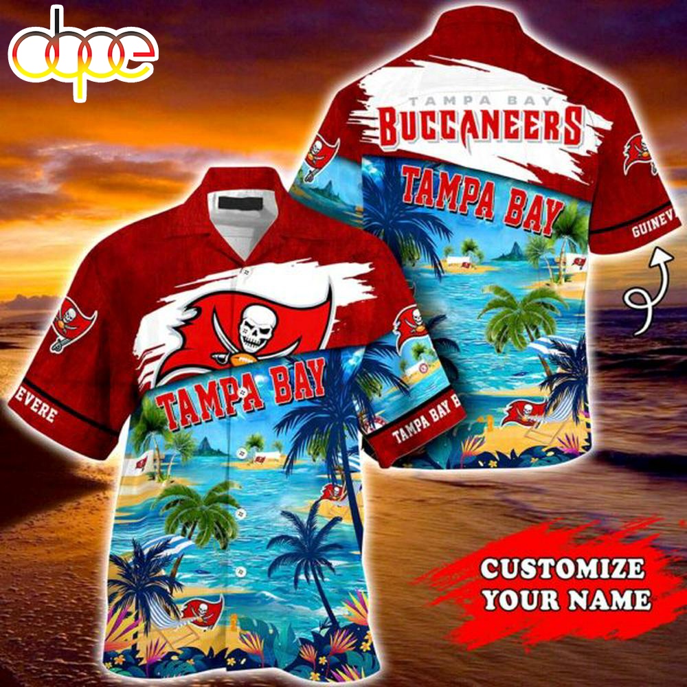 Tampa Bay Buccaneers NFL Personalized Hawaiian Shirt Tee