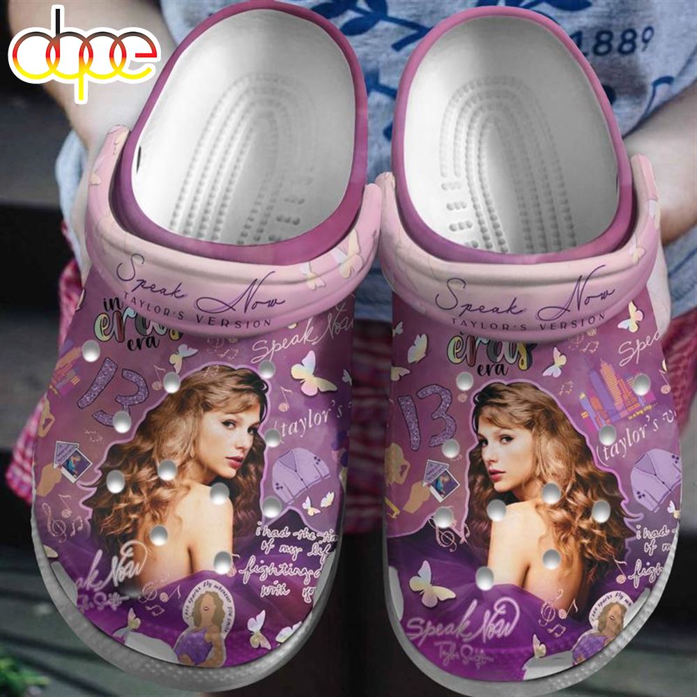 Taylor Swift Speak Now Clogs Perfect Gift For Swifties
