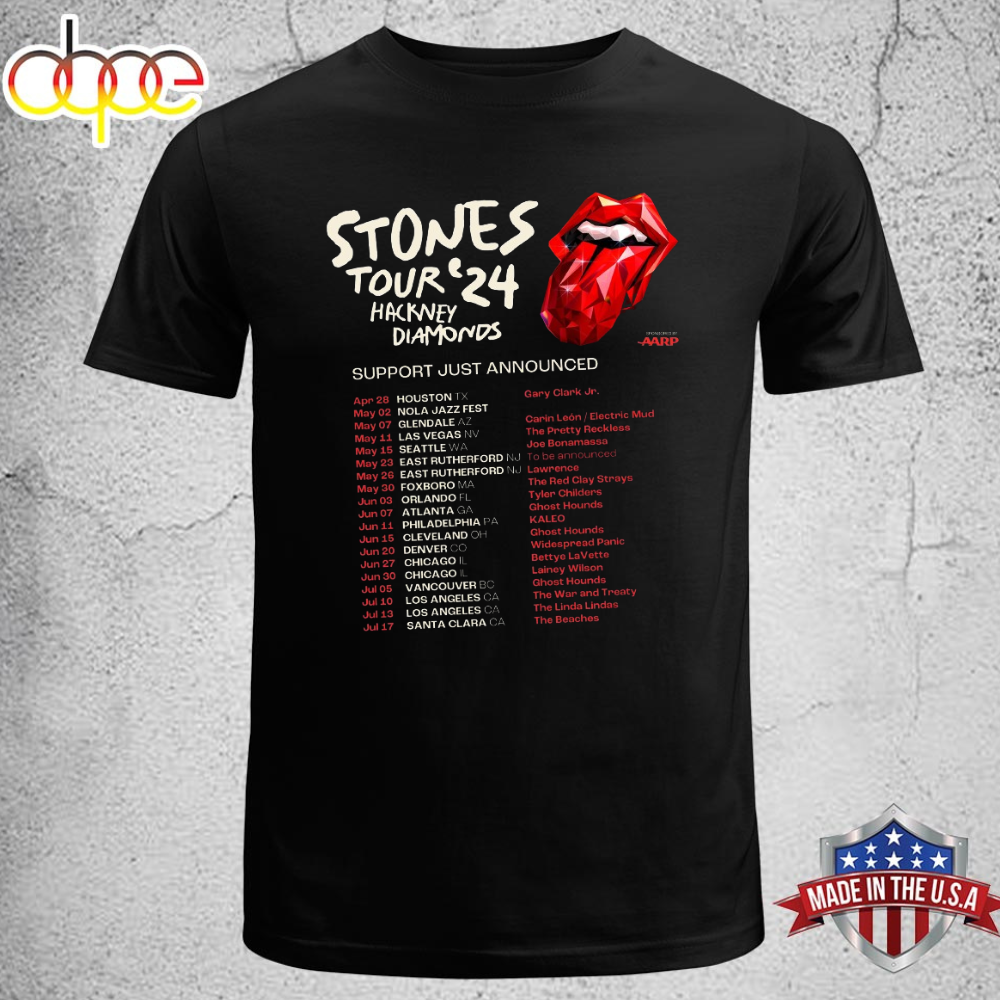 The Rolling Stones Announce Openers For 2024 US Tour Unisex T Shirt