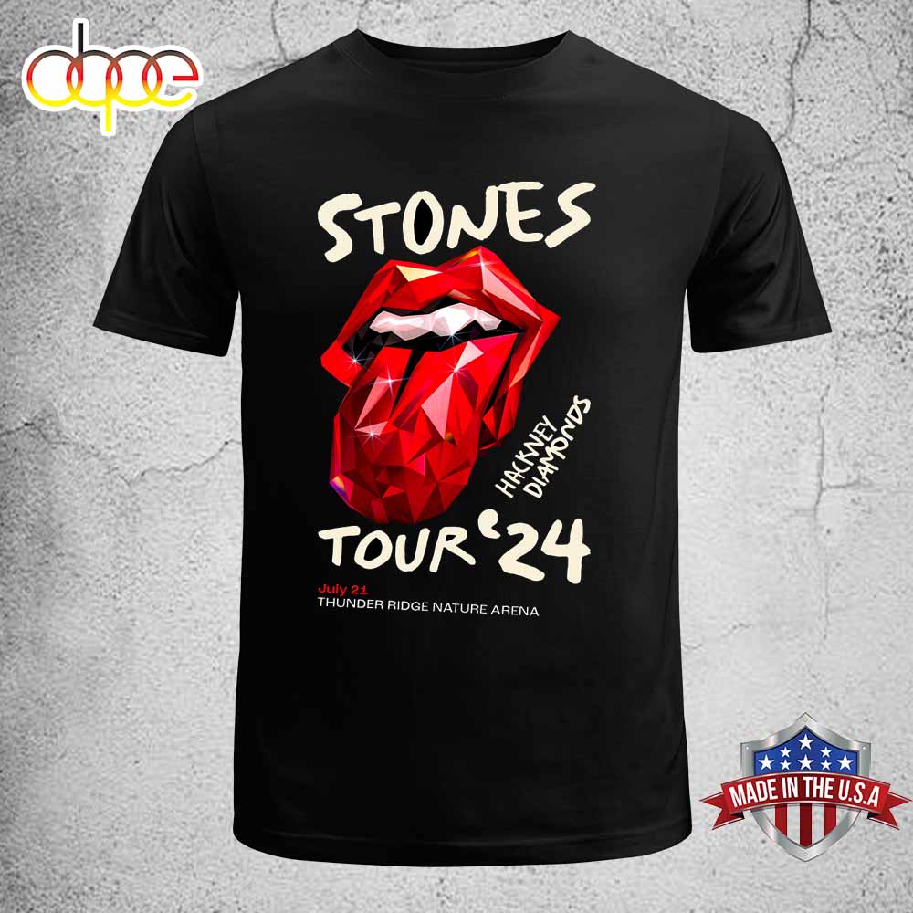 The Rolling Stones Hackney Diamonds Thunder Rige Nature Arena Unisex T Shirt