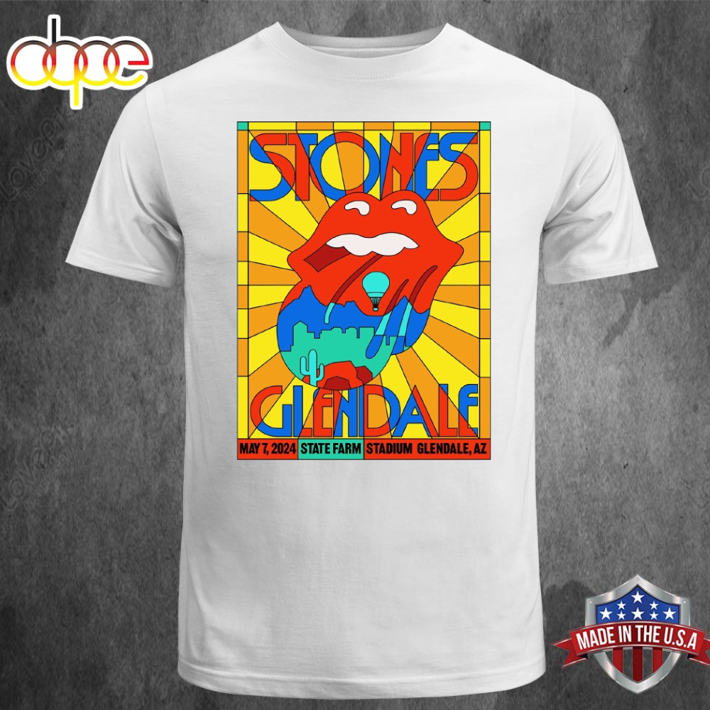 The Rolling Stones State Farm Stadium Glendale Az May 7th 2024 Unisex T Shirt