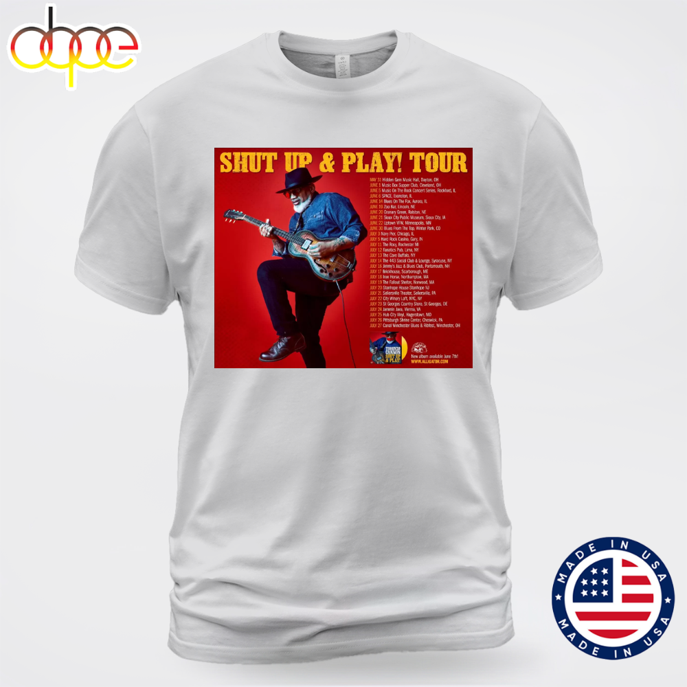 Toronzo Cannon Announces SHUT UP PLAY Tour 2024 T Shirt