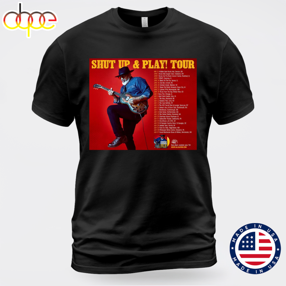 Toronzo Cannon Announces SHUT UP PLAY Tour 2024 Tee T Shirt