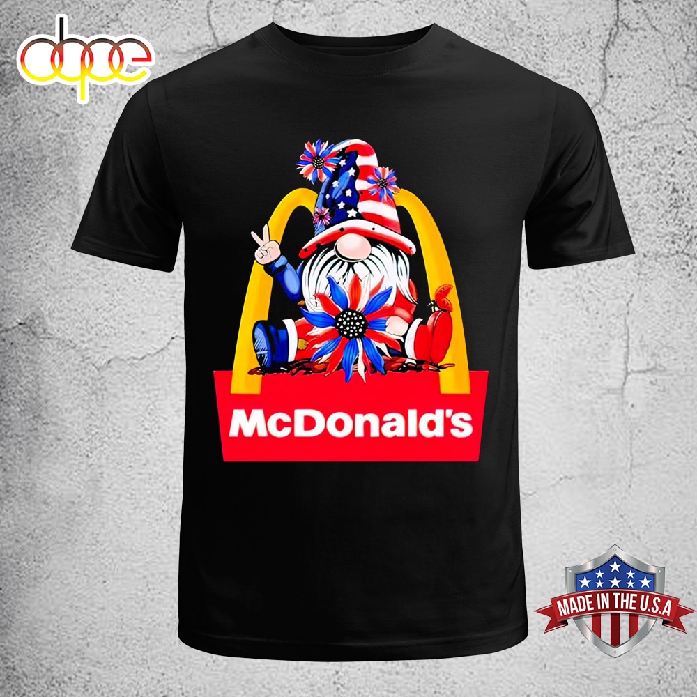2024 Gnomes McDonald’s 4th Of July Independence Day Unisex T Shirt