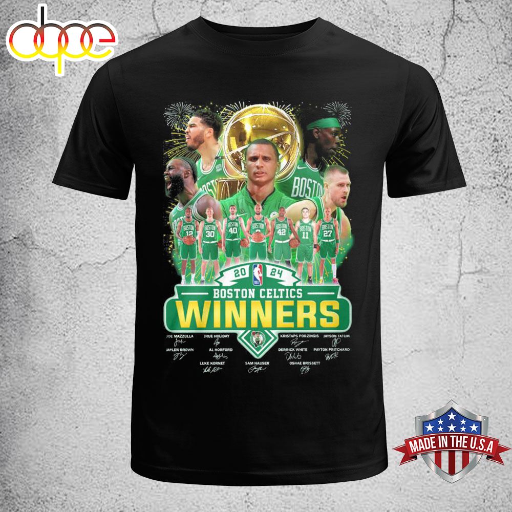 2024 NBA Boston Celtics Winners T Shirt Unisex