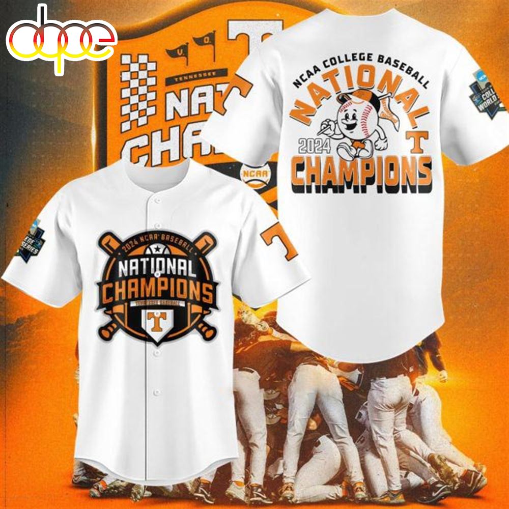 2024 NCAA Baseball National Champions Tennessee Volunteers Baseball Jersey Shirt