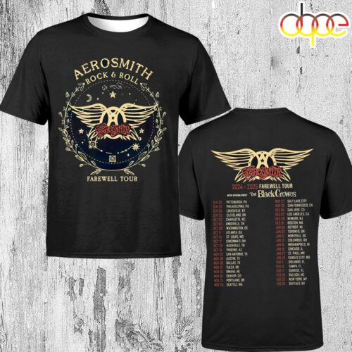 Aerosmith 2024-2025 North American Farewell Tour Unisex T-Shirt ...