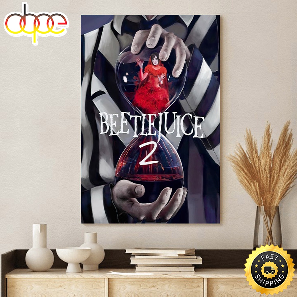 Beetlejuice 2 Poster Movie 2024 Poster Canvas – Musicdope80s.com